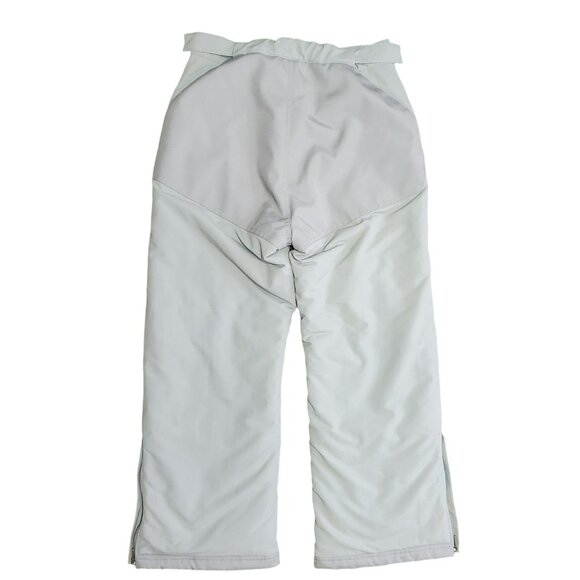 LL Bean Snow Pants Kids 8 Thinsulate Cold Buster Gaiters Gray Snowboarding Ski - Picture 2 of 16